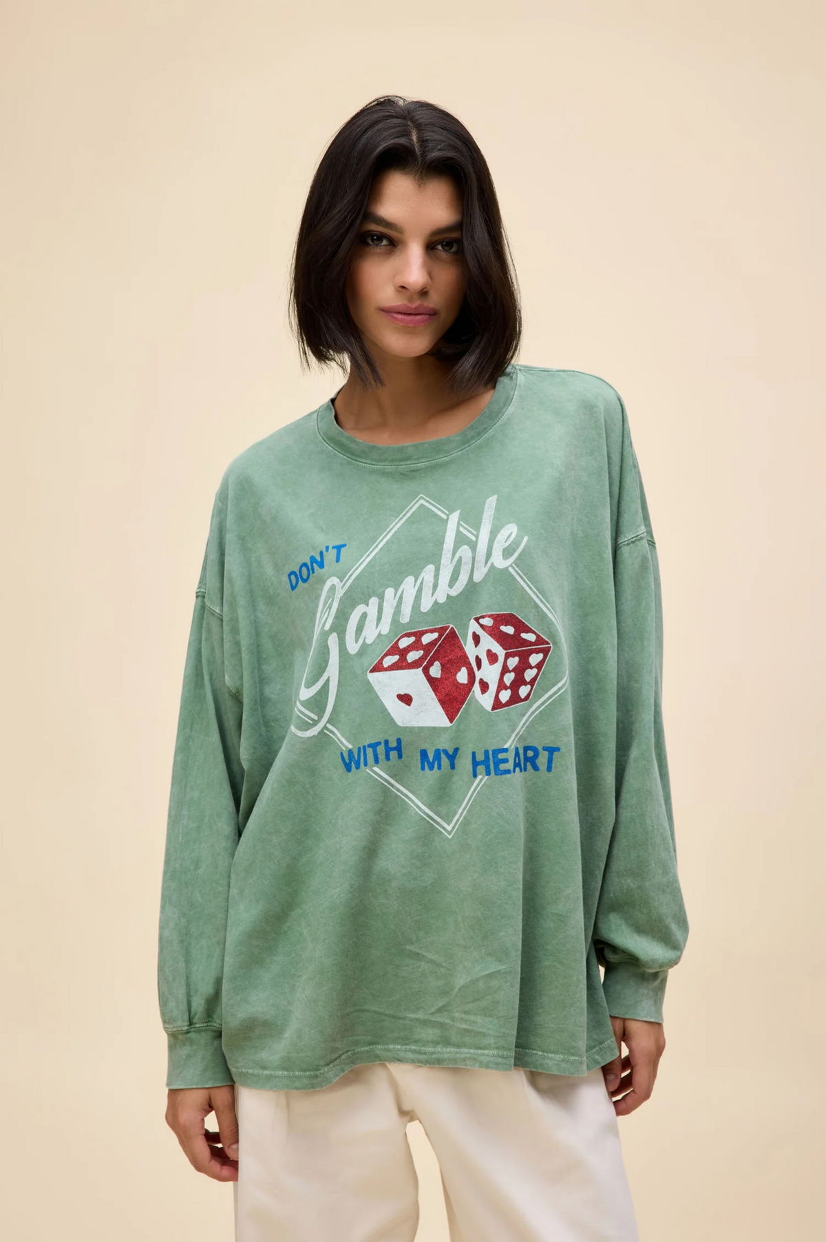 Don&#39;t Gamble With My Heart OS Long Sleeve