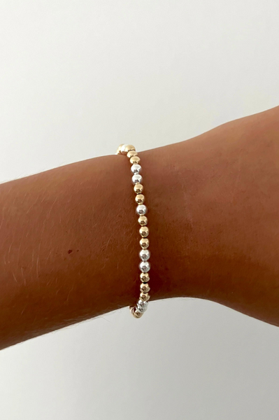 Mixed Metals Ball Bracelet - Boem