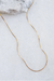 Gold Box Chain- Initial Bar