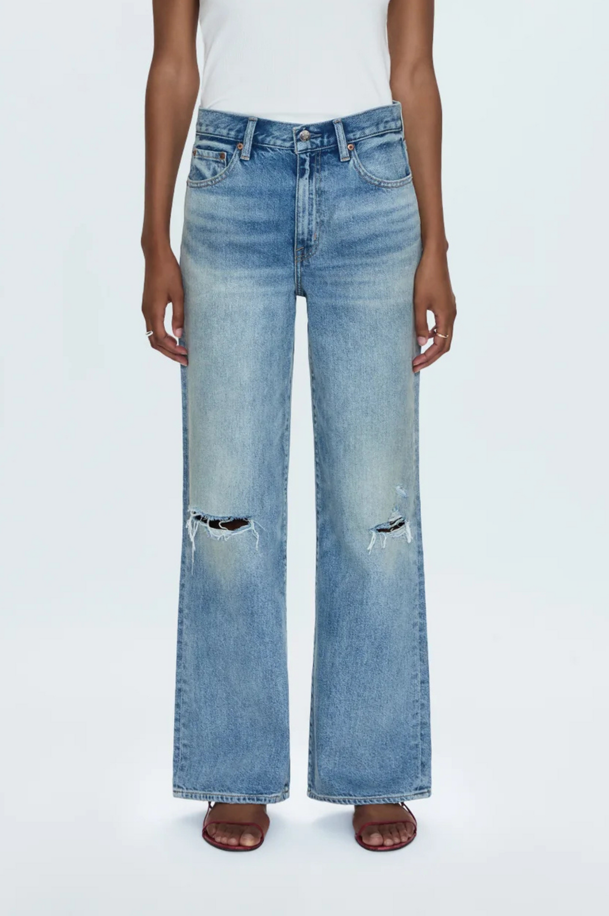 Hendrix High Rise Relaxed Jean - Apprentice Distressed