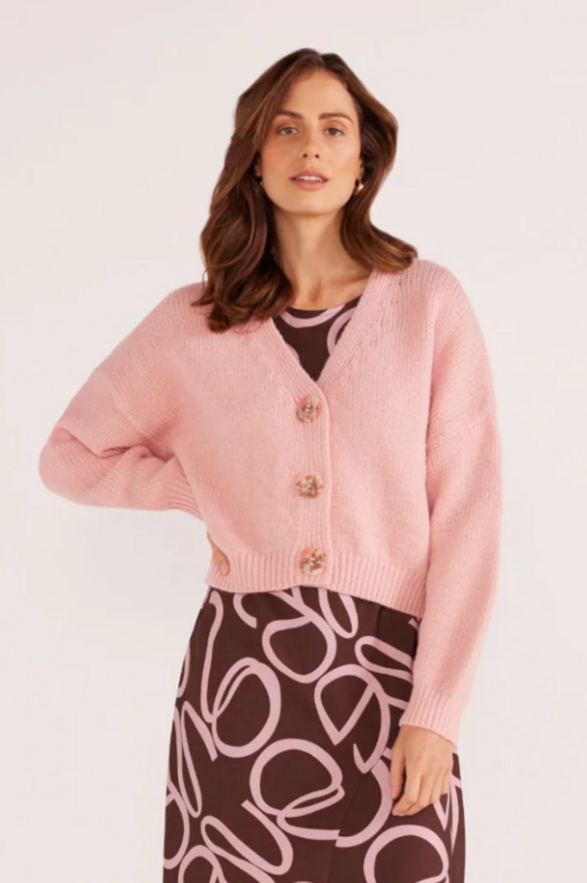 Rose Relaxed Knit Cardigan