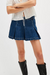 Madison Ave Denim Mini Skirt