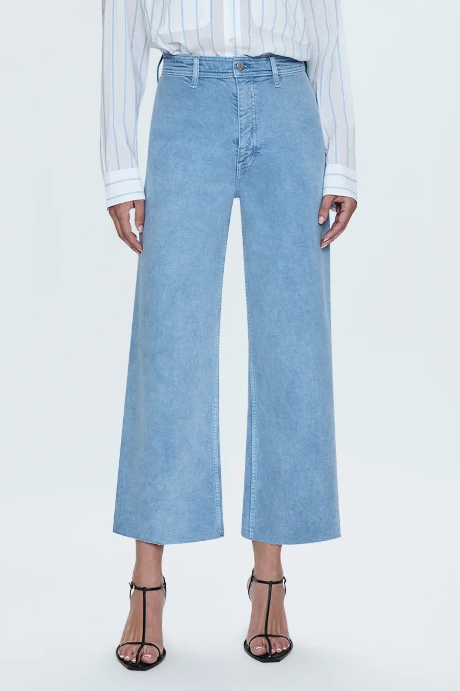 Penny High Rise Wide Leg Crop - Frost