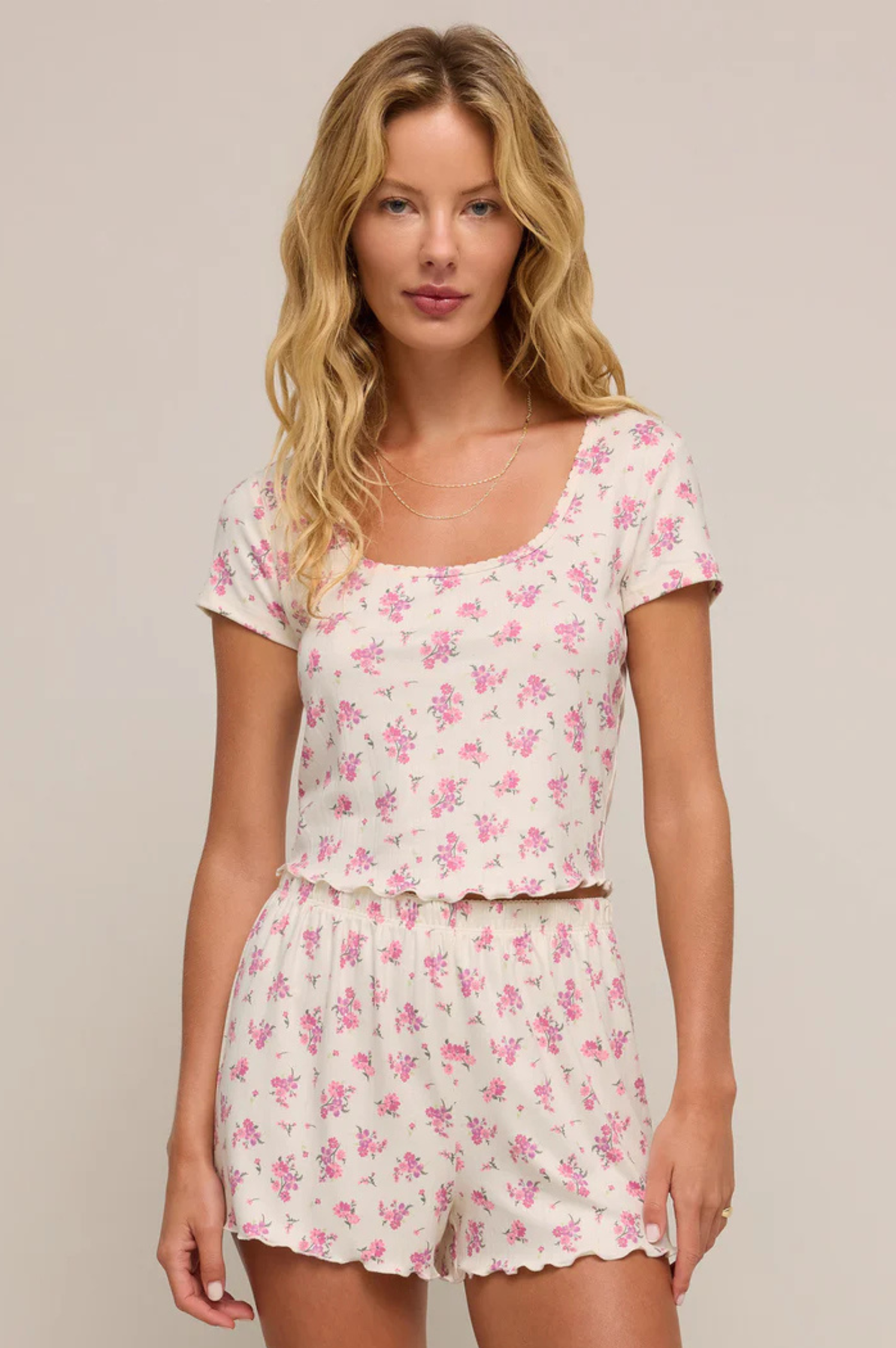 Flower Market Ditsy Pointelle Tee