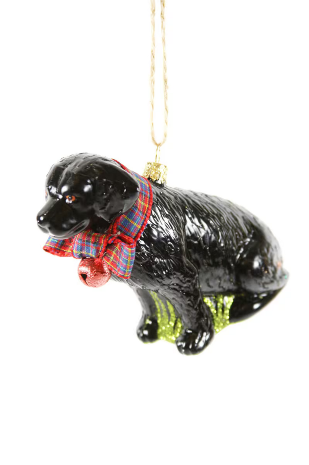 Festive Black Lab Christmas Ornament