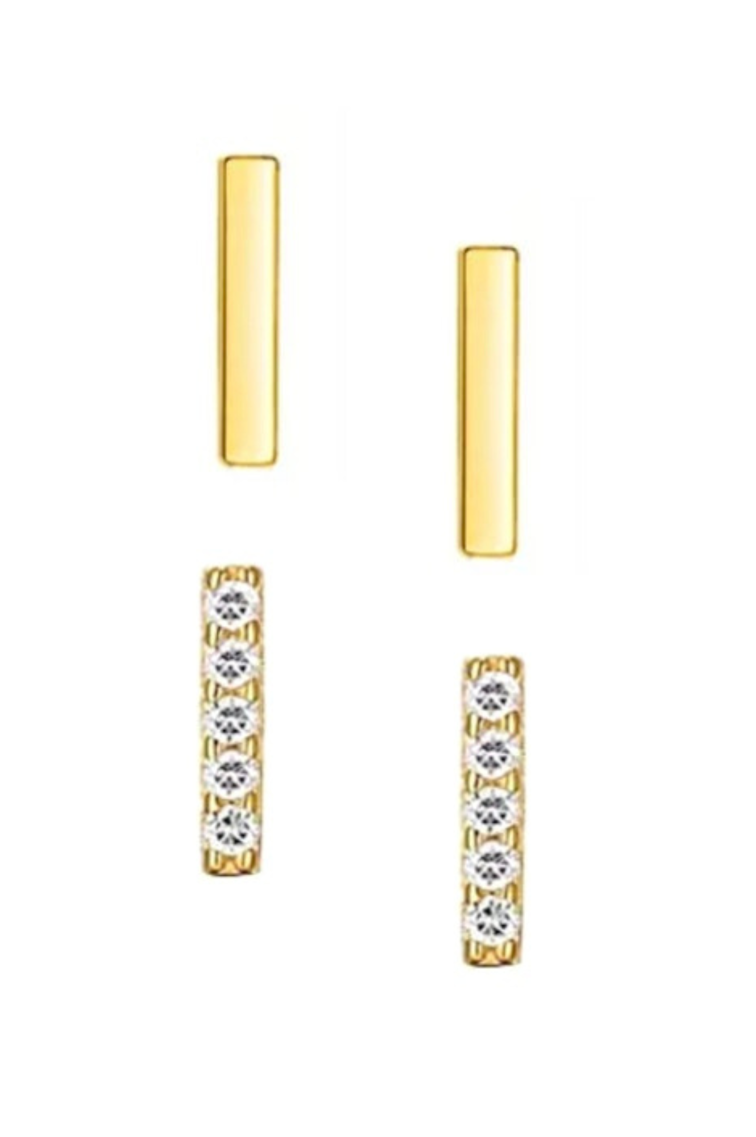 Get in Line Bar Stud Earring Set