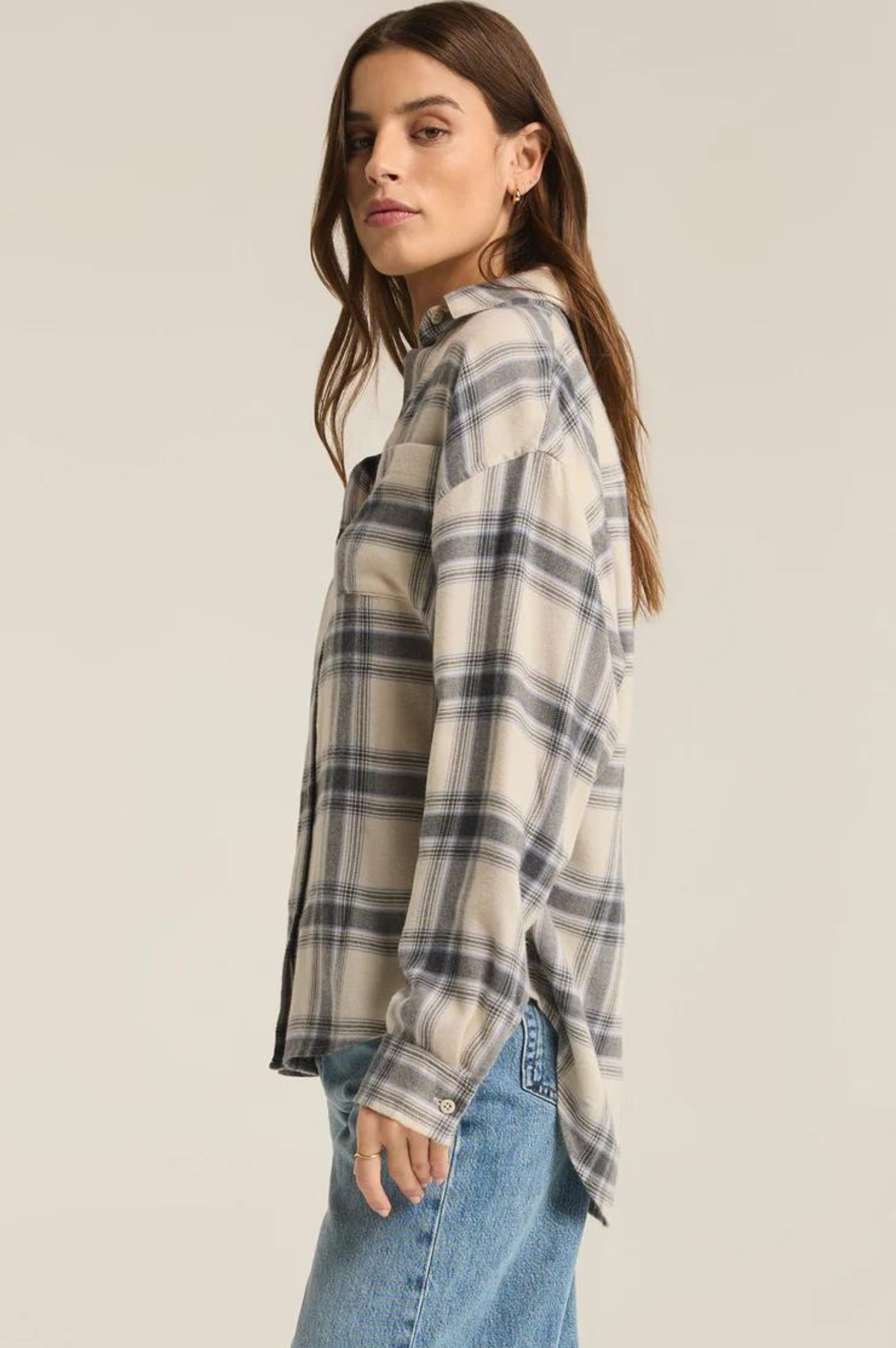 River Plaid Button Up