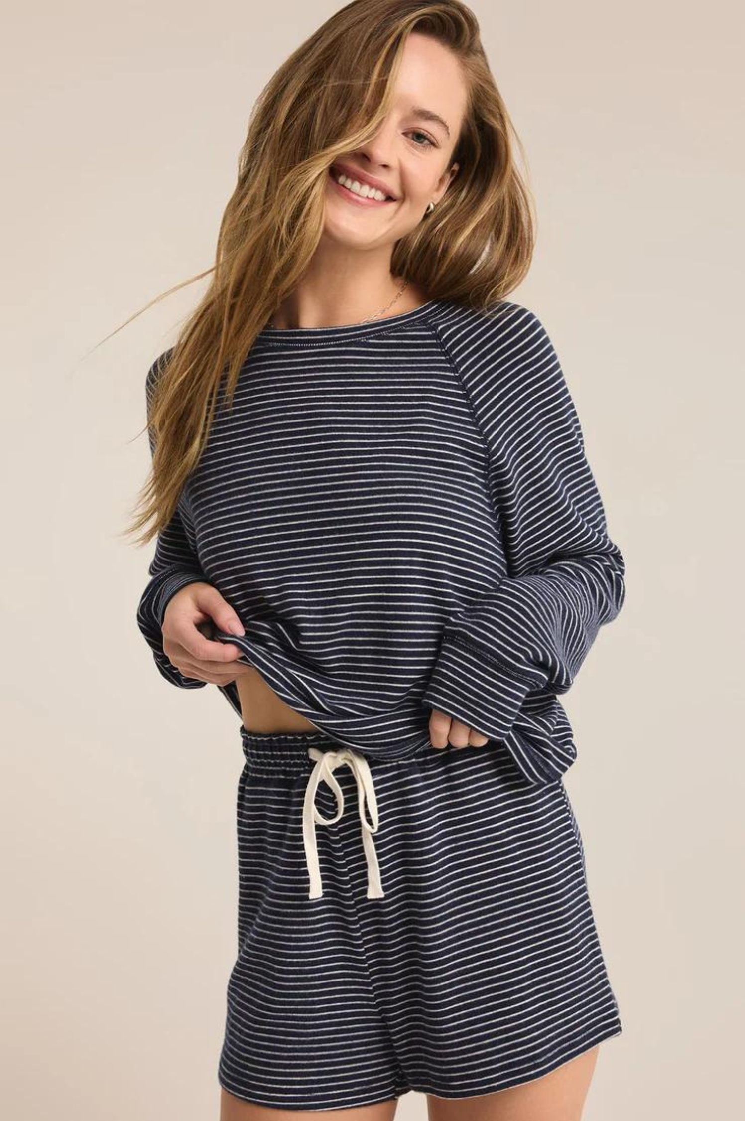 Staying In Stripe Long Sleeve Top