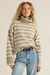 Josephine Stripe Turtleneck Sweater