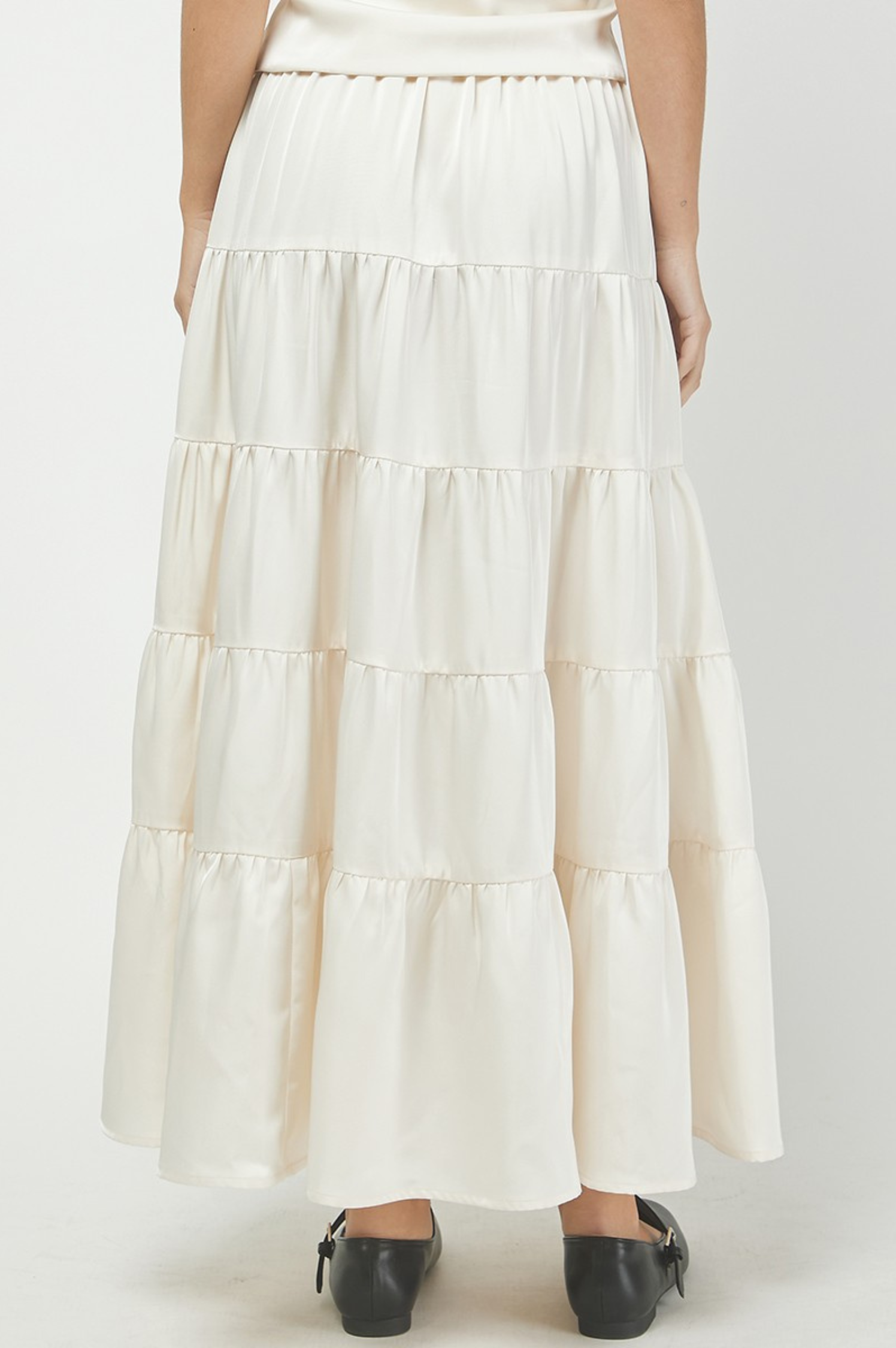 Callie Satin Maxi Skirt