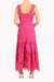 Karia Drop Waist 3D Lace Midi Dress