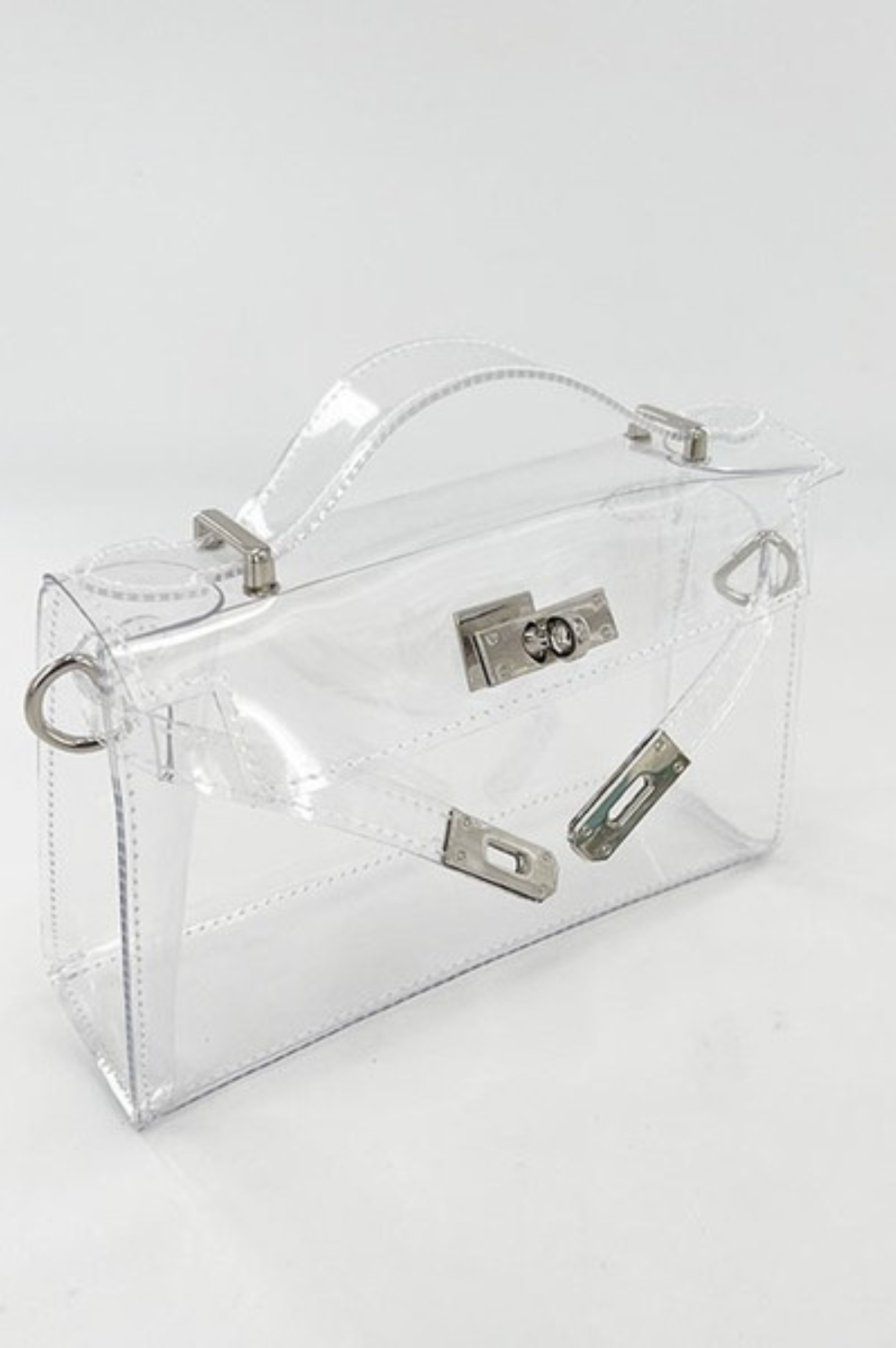 Kelsey Clear Top Handle Bag