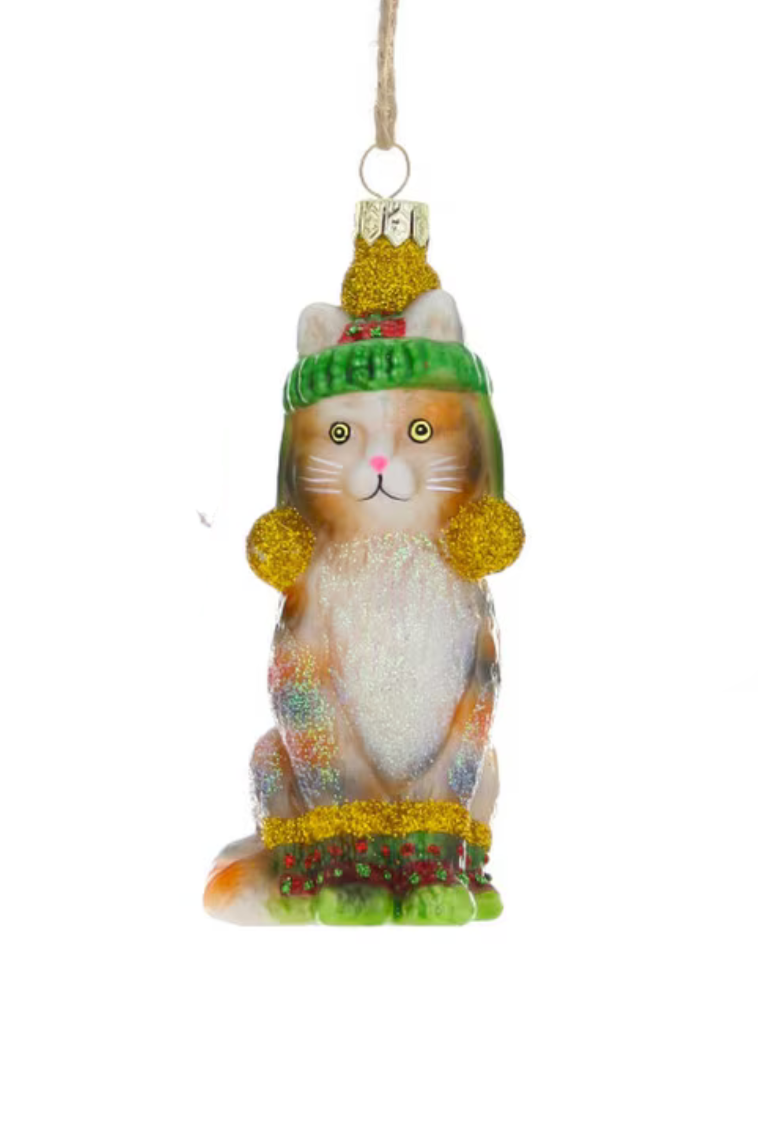 Festive Kitty Christmas Ornament