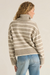 Josephine Stripe Turtleneck Sweater