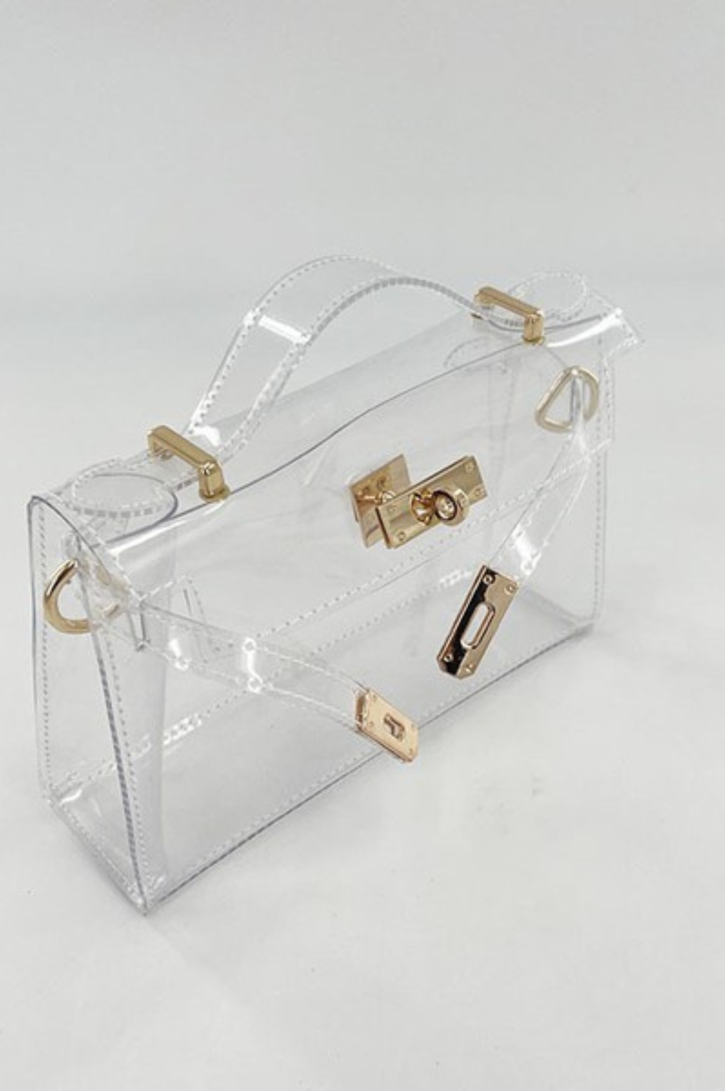 Kelsey Clear Top Handle Bag