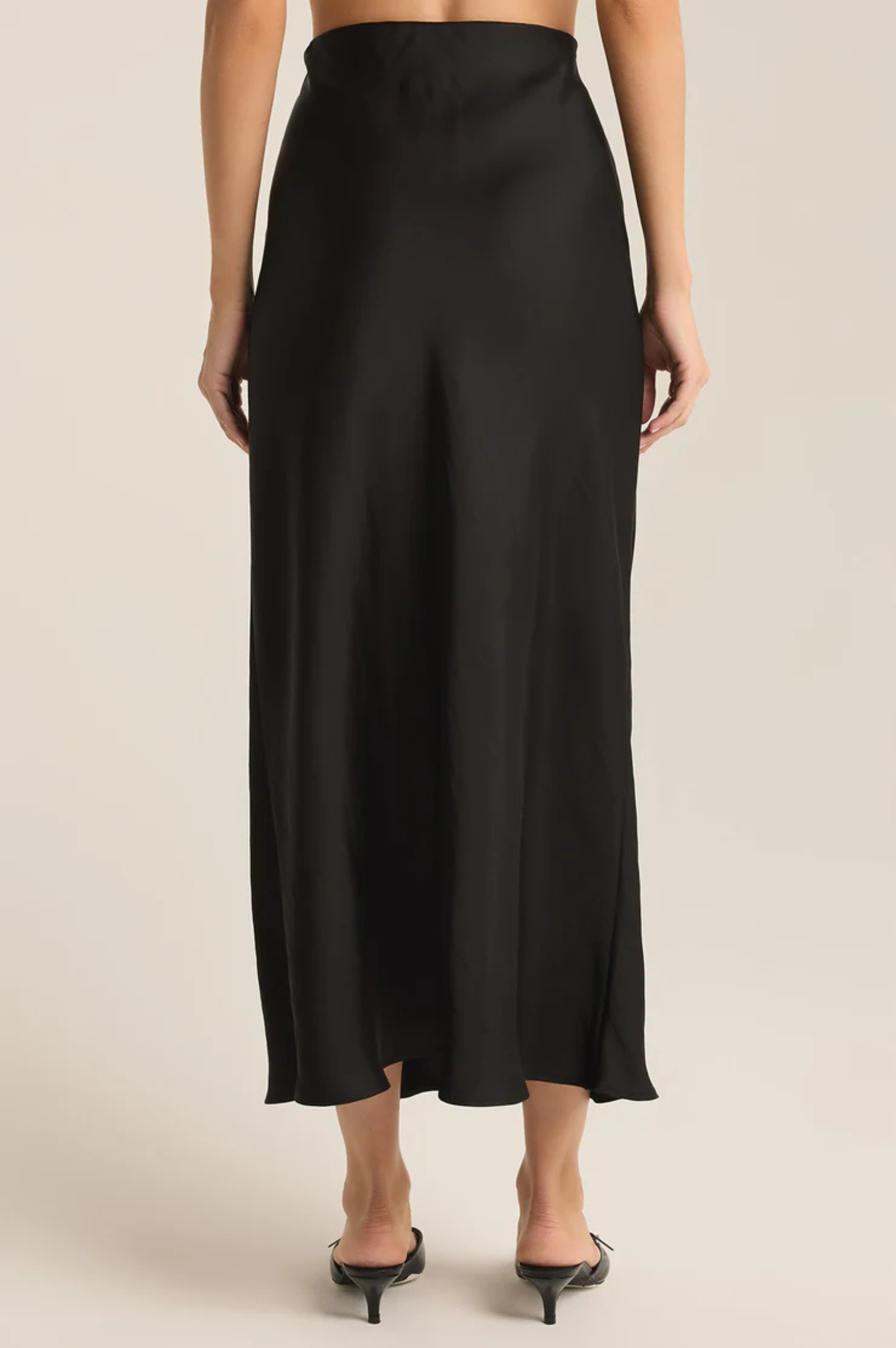 Europa Luxe Sheen Midi Skirt