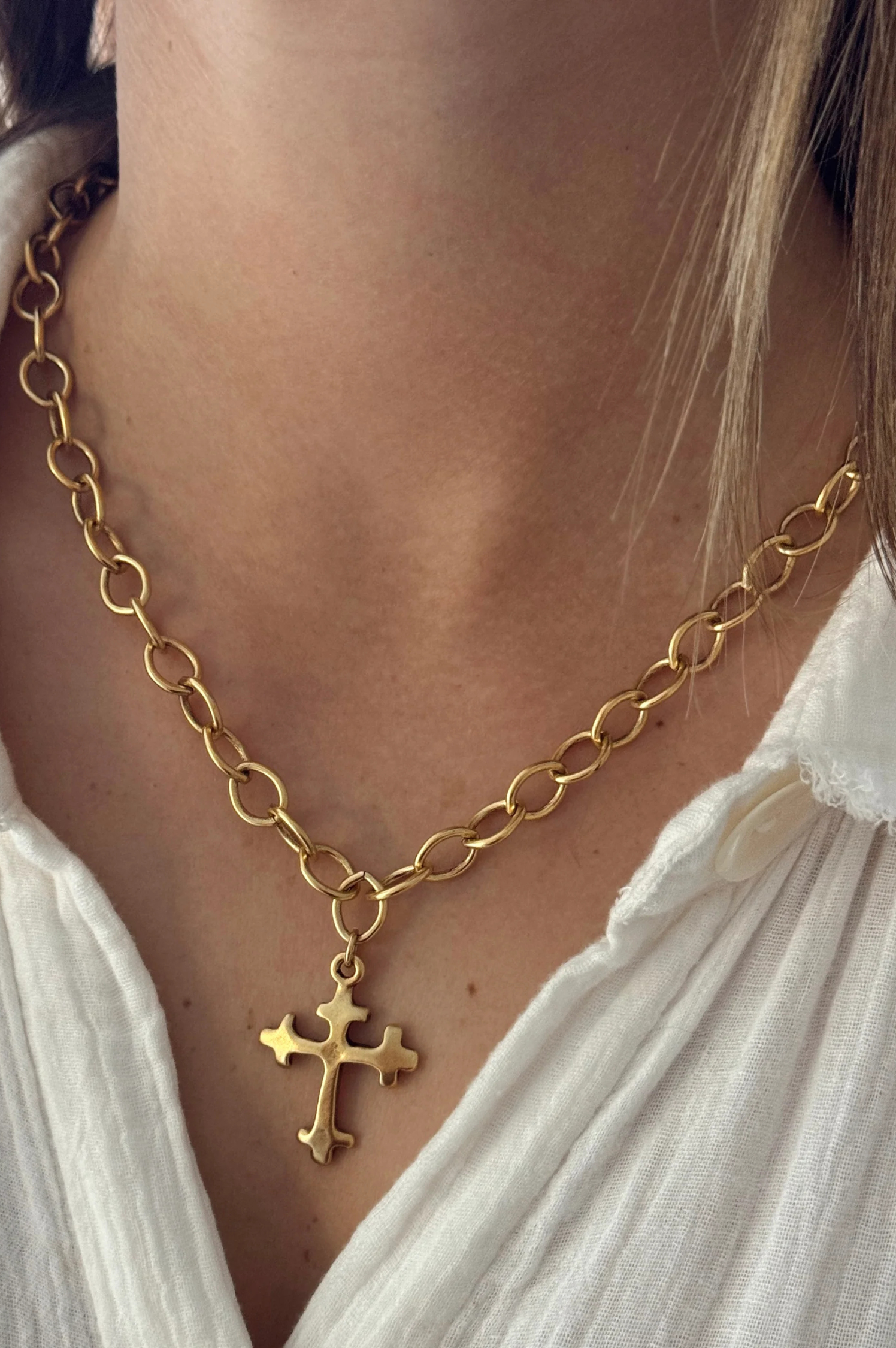 Bold Cross Necklace