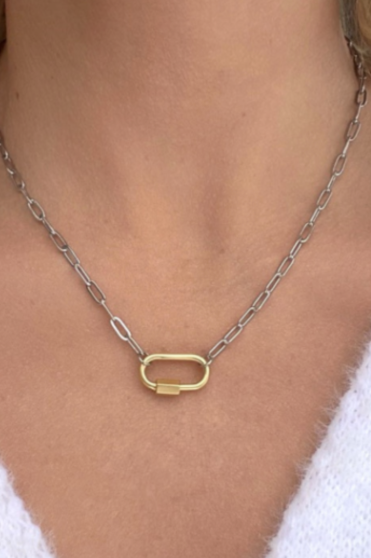 Clingy Carabiner Necklace