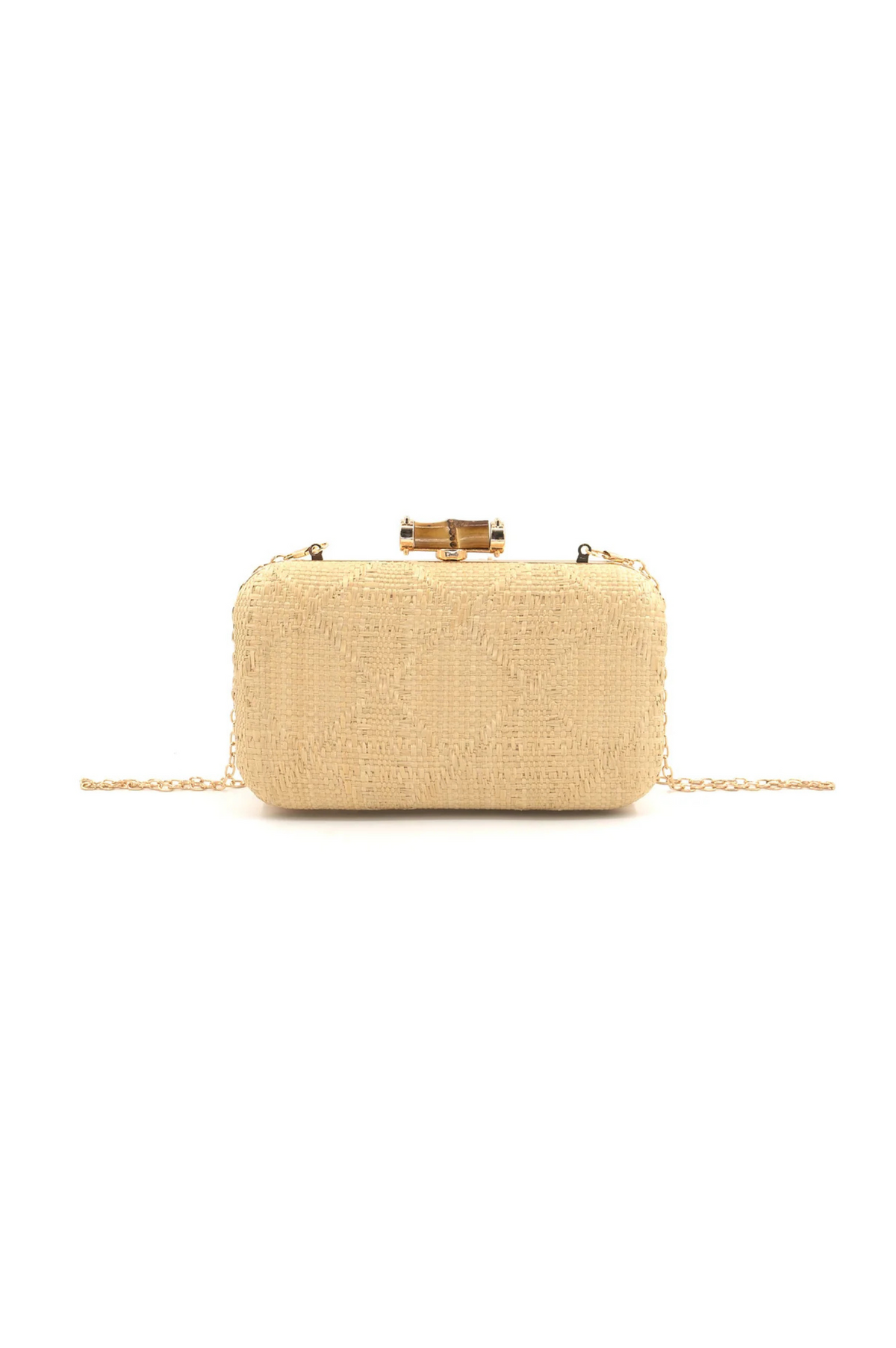 Elsie Straw Clutch