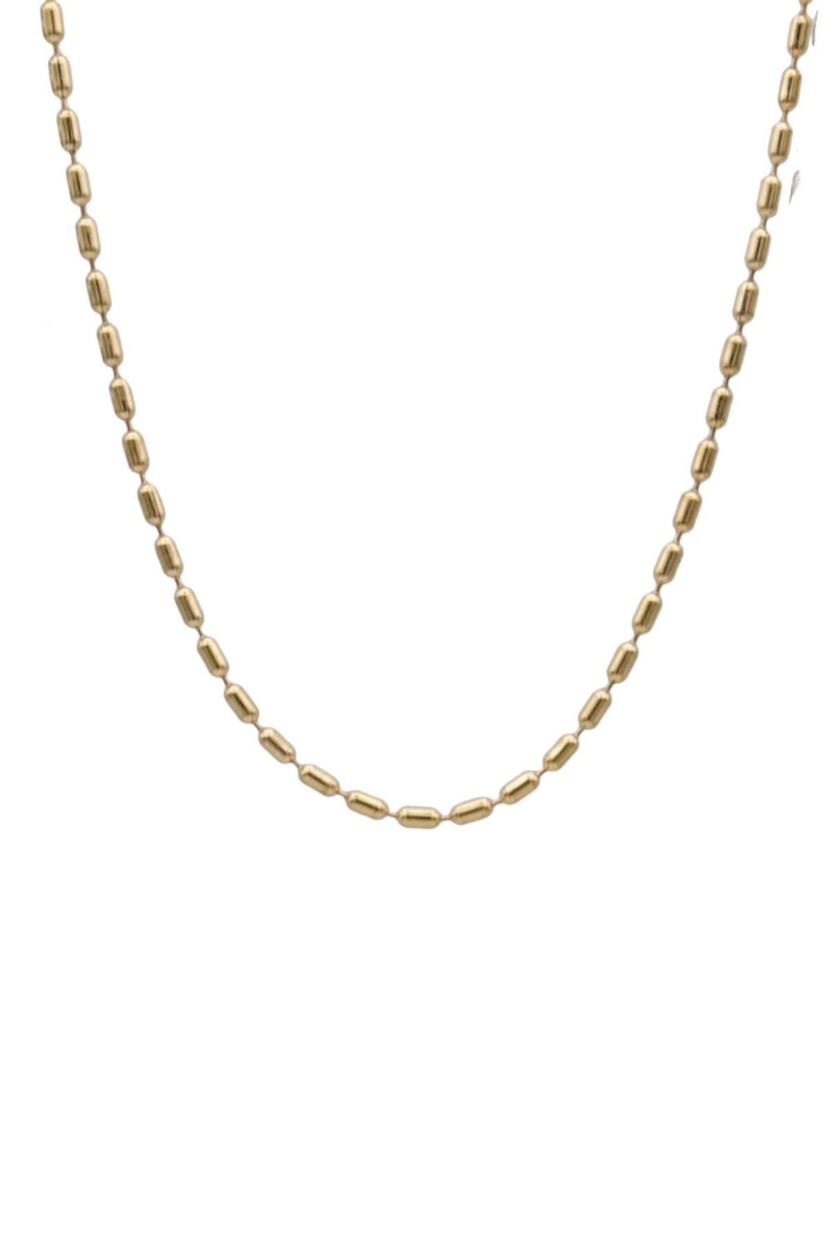 Gold Pill Chain Necklace