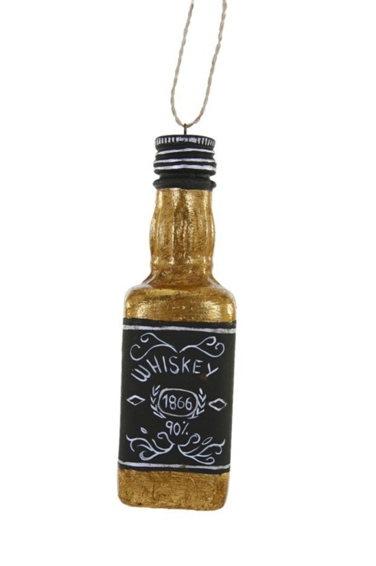 Whiskey Bottle Christmas Ornament